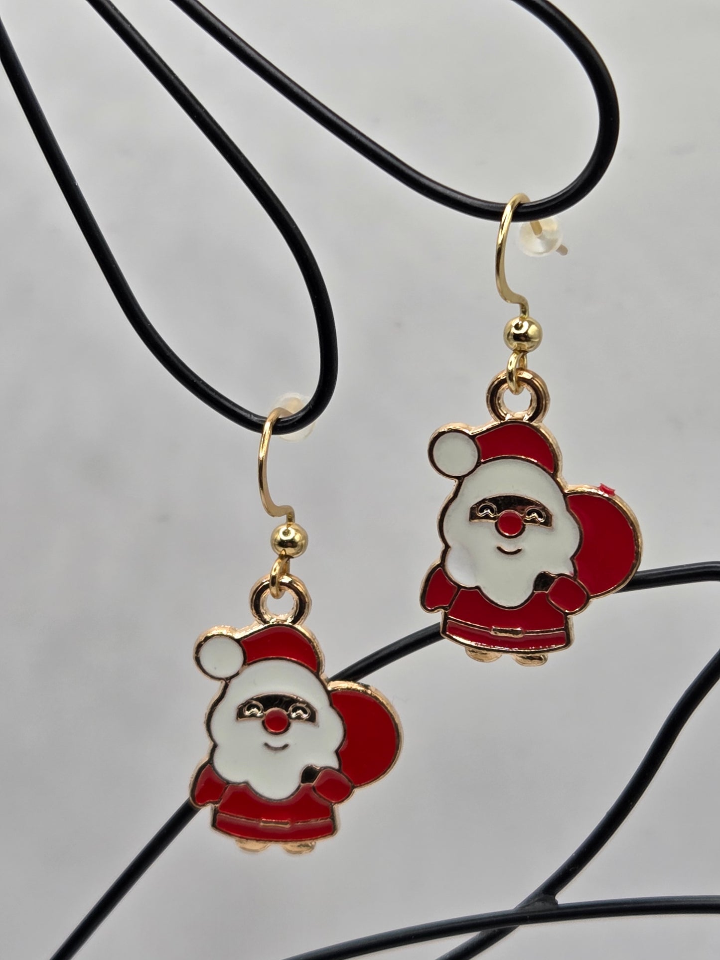 Boucles d'oreilles assemblage Fait Main sur le thème de Noël
