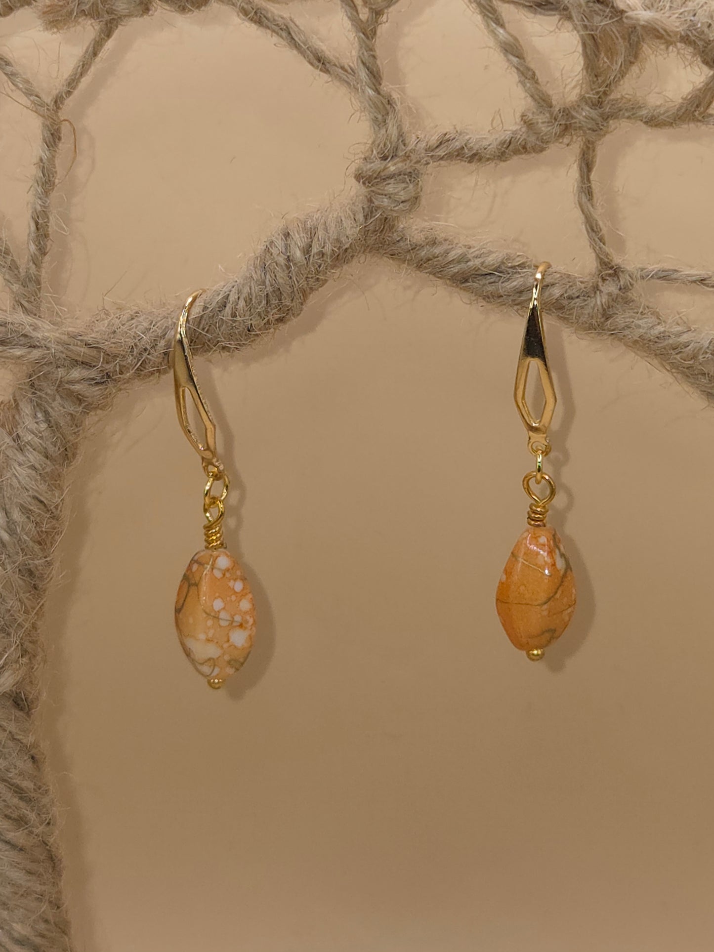 Boucles d'oreilles avec perles fleurs