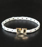 Bracelet en perle de rocaille blanc et gris anthracite