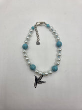  Bracelet artisanal perles de pierre naturelles et nacre, bijou fait main cadeau femme