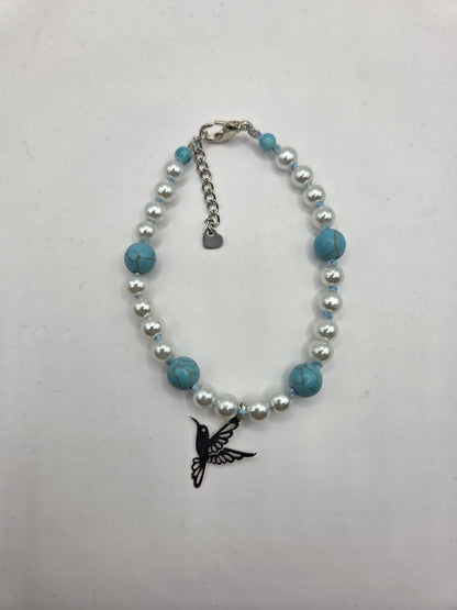  Bracelet artisanal perles de pierre naturelles et nacre, bijou fait main cadeau femme