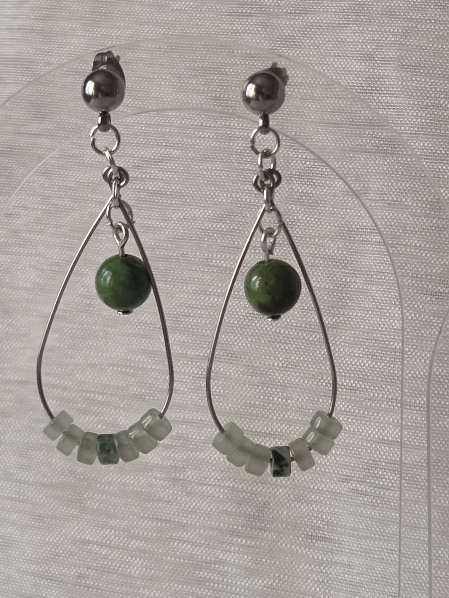 Green Aventurine et floral green - Les Elégantes de Steph