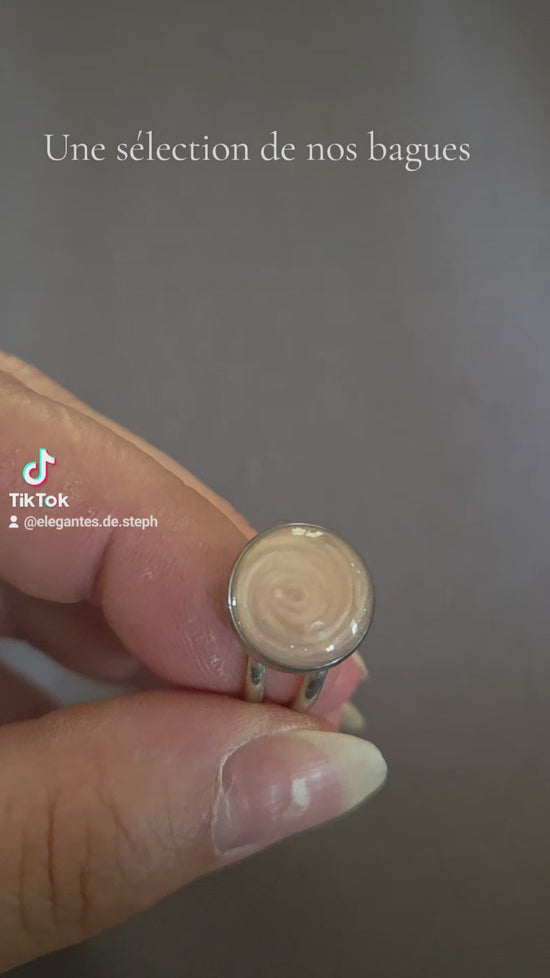 Nos bagues, en résine et fleur Naturelle, fait main, les Elégantes de Steph