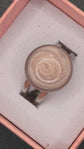 Bague ajustable rose pâle – bijou fait main