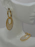 Boucles d’oreilles créoles dorées, bijou fait main cadeau femme