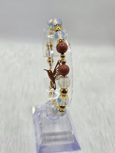 🤎 Pierres translucides → Bracelet artisanal pierres translucides et marron, bijou fait main cadeau femme