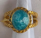 Bague ajustable faite à la main, en acier inoxydable