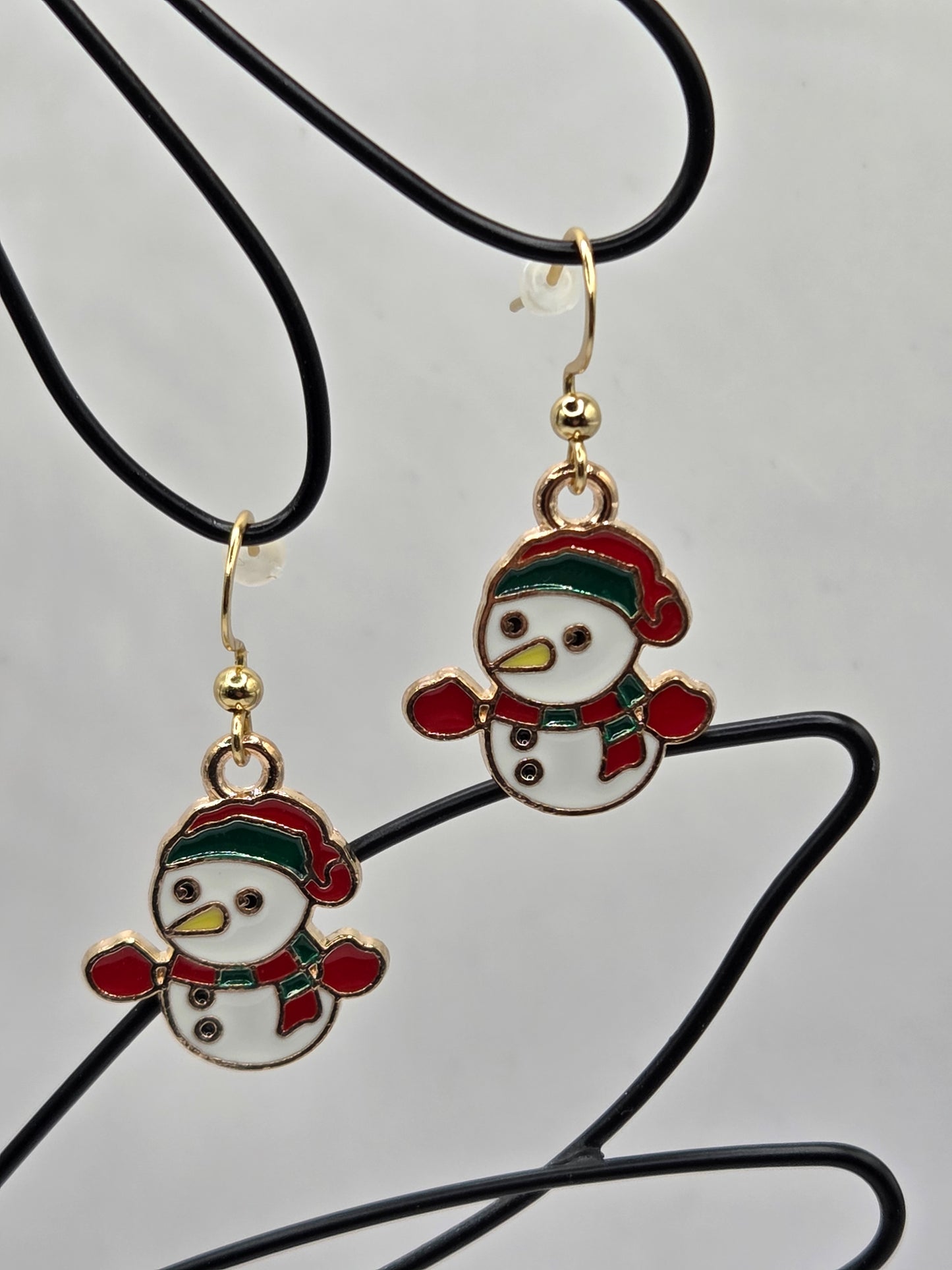 Boucles d'oreilles assemblage Fait Main sur le thème de Noël