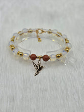 🤎 Pierres translucides → Bracelet artisanal pierres translucides et marron, bijou fait main cadeau femme