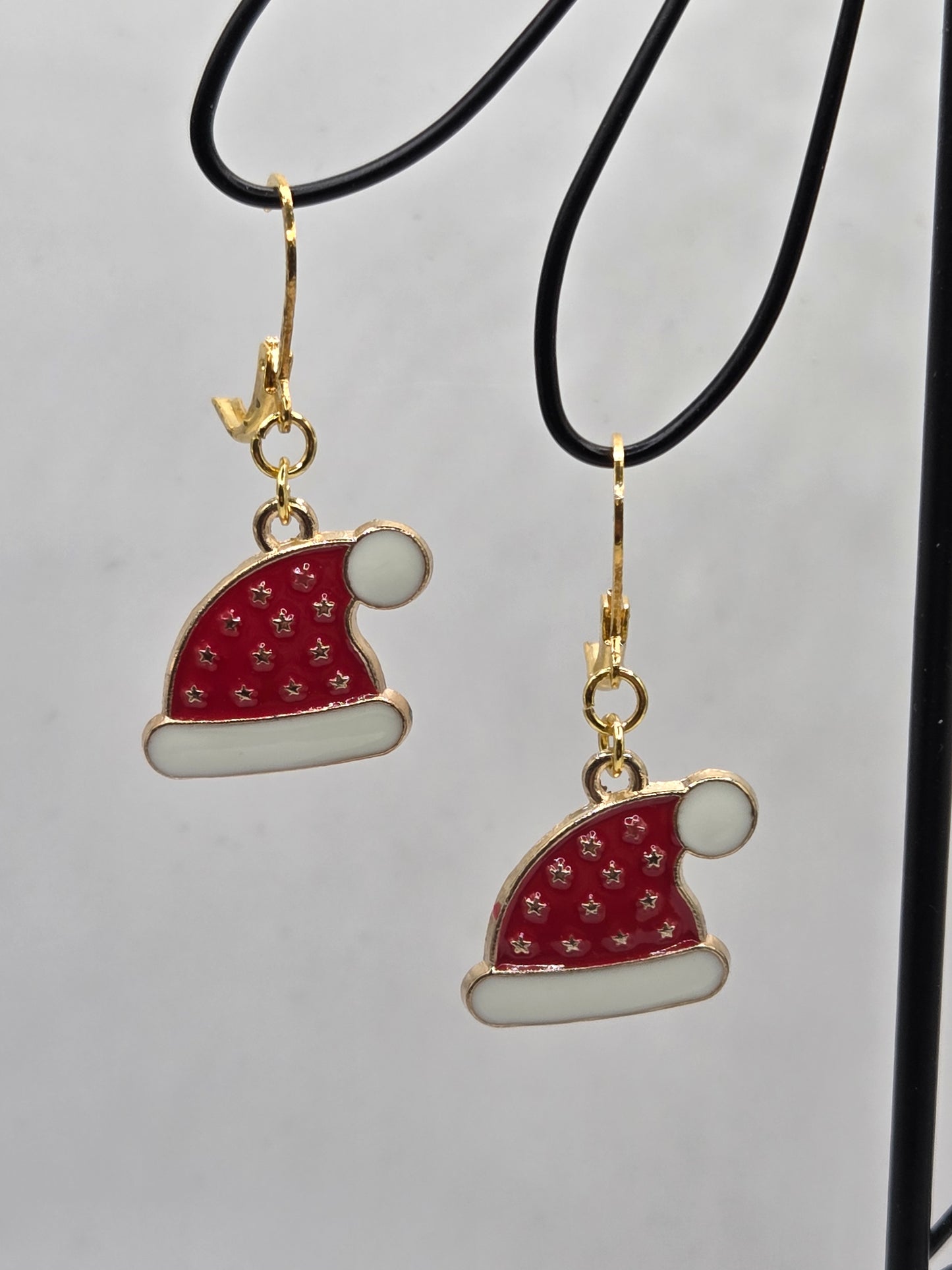 Boucles d'oreilles assemblage Fait Main sur le thème de Noël