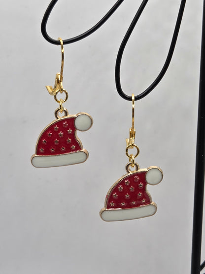 Boucles d'oreilles assemblage Fait Main sur le thème de Noël