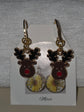 Boucles d’oreilles de Noël en forme de rennes