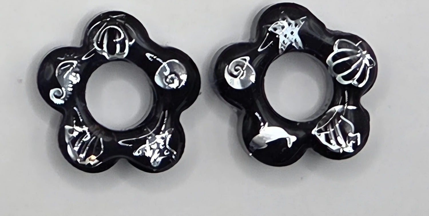 Fleurs en fimo de type pampille Les Élégantes de Stéph
