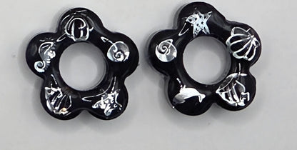 Fleurs en fimo de type pampille Les Élégantes de Stéph