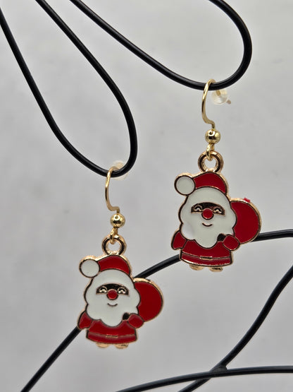 Boucles d'oreilles assemblage Fait Main sur le thème de Noël