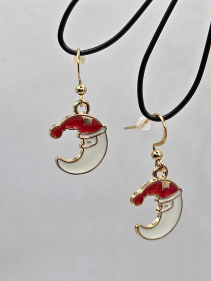 Boucles d'oreilles assemblage Fait Main sur le thème de Noël