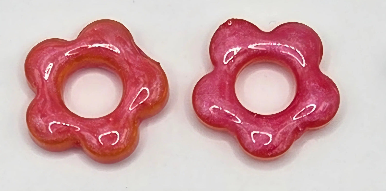 Fleurs en fimo de type pampille Les Élégantes de Stéph