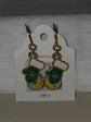 Boucles d’oreilles de Noël en forme de moufles vertes