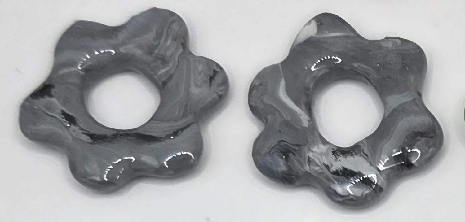 Fleurs en fimo de type pampille Les Élégantes de Stéph